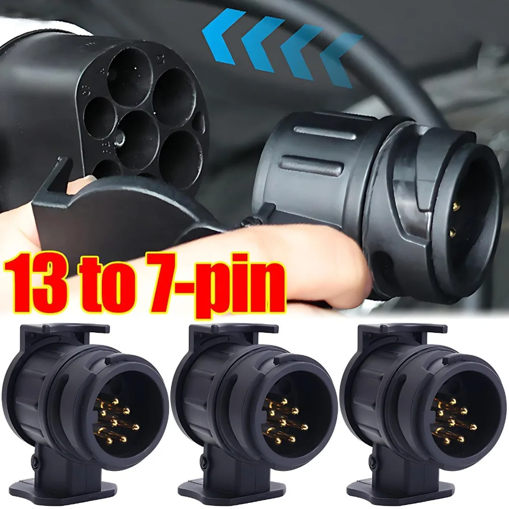 13 Pin To 7 Pin Plug Adapter Trailer Connector Waterproof Plugs 12V Protect Towing Adapter Socket Connector Towbar Hand Tools
13 Pin To 7 Pin Plug Adapter Trailer Connector Waterproof Plugs 12V Protect Towing Adapter Socket Connector Towbar Hand Tools