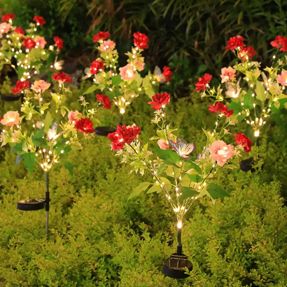 Solar Garden Light with Intelligent On/off Switch Solar Powered Outdoor Rose Decor Outdoor Solar Rose for Garden for Courtyard
Solar Garden Light with Intelligent On/off Switch Solar Powered Outdoor Rose Decor Outdoor Solar Rose for Garden for Courtyard