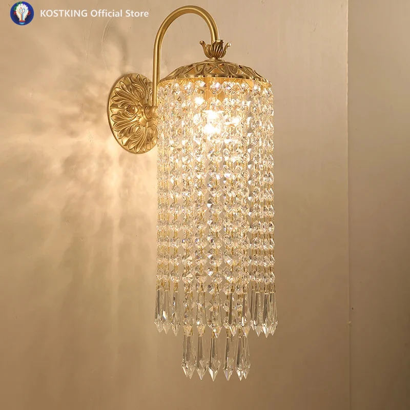 European And American Light Luxury Led Crystal Wall Light Home Decoration Living Room Bedroom Corridor Staircase Wall Light
European And American Light Luxury Led Crystal Wall Light Home Decoration Living Room Bedroom Corridor Staircase Wall Light