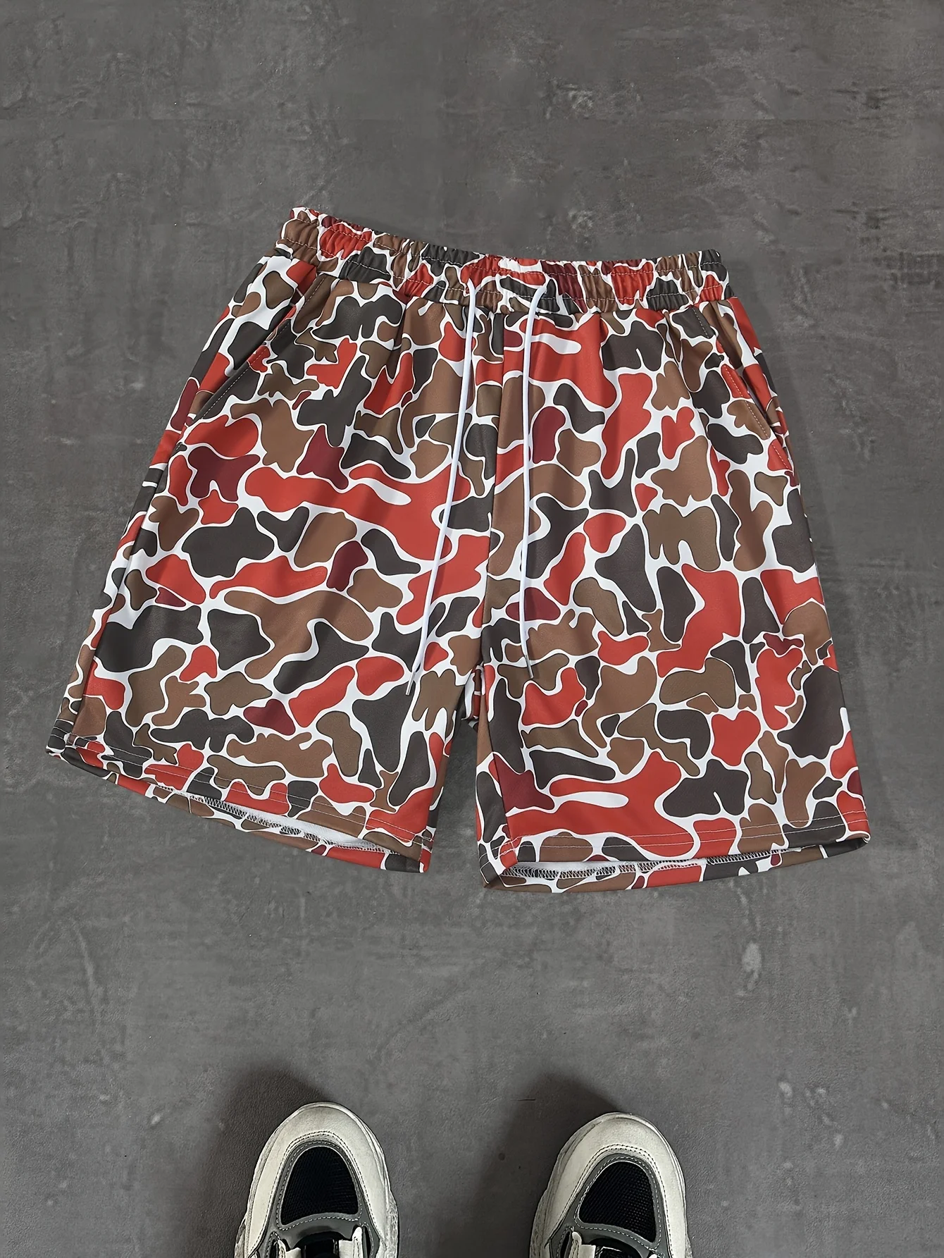 2026 New Red Brown White Camo All Over Print Mens Shorts Elastic Waist Running Workout Gym Sports Male Casual Shorts
2026 New Red Brown White Camo All Over Print Mens Shorts Elastic Waist Running Workout Gym Sports Male Casual Shorts