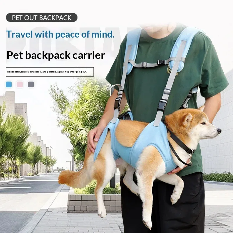 Breathable Pet Backpack Carrier - 2nd Gen Adjustable Harness with Ventilated Mesh, Summer Comfort for Cats & Dogs (In Stock)
Breathable Pet Backpack Carrier - 2nd Gen Adjustable Harness with Ventilated Mesh, Summer Comfort for Cats & Dogs (In Stock)