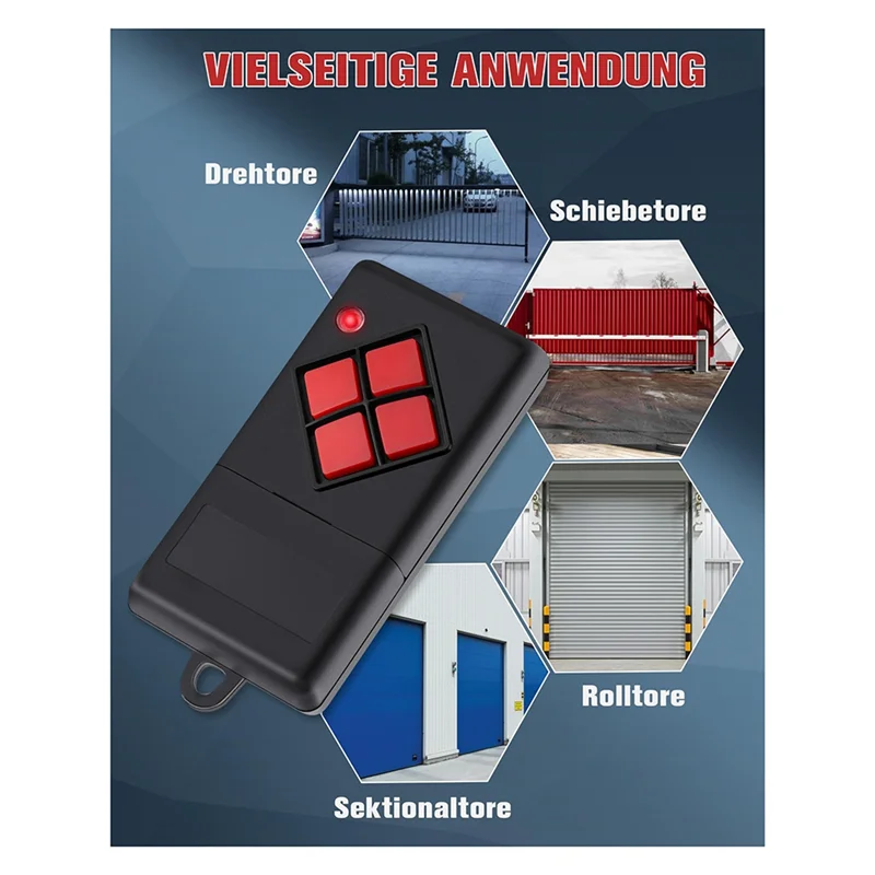JABS-For Dickert S10-868A1L00 S10-868A4L00 868.3Mhz AM Garage Door Remote Control-Handheld Transmitter, 2 Pack
JABS-For Dickert S10-868A1L00 S10-868A4L00 868.3Mhz AM Garage Door Remote Control-Handheld Transmitter, 2 Pack