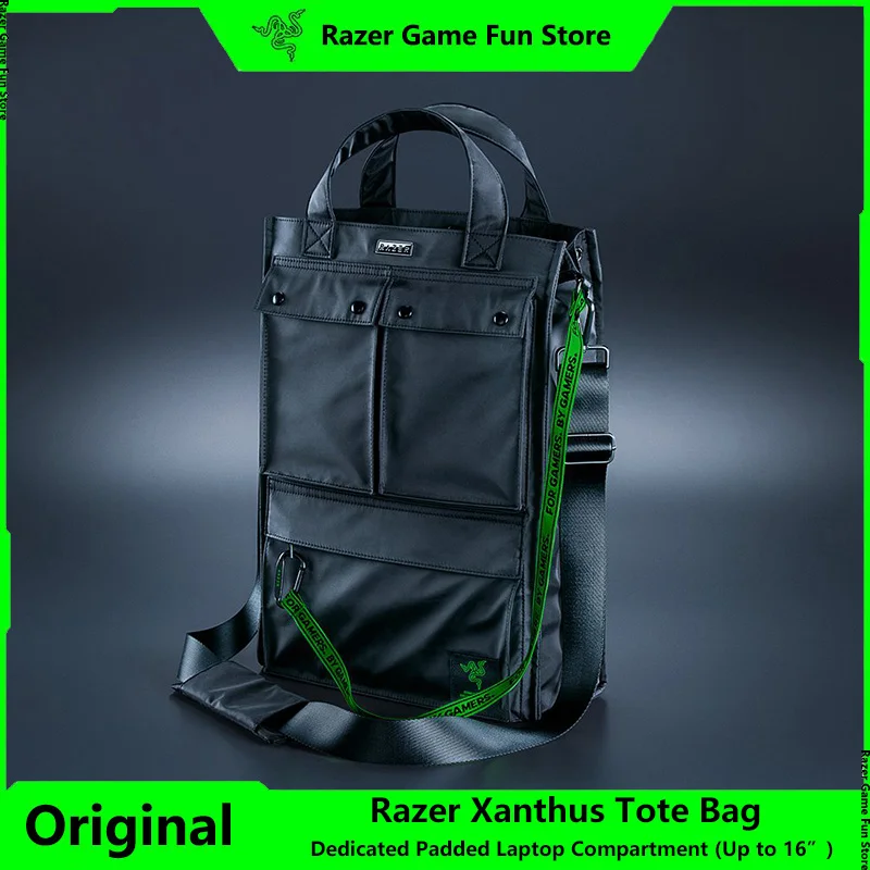 Большая сумка Razer Xanthus Водоотталкивающая отделка Двусторонняя переноска со съемным плечевым ремнем Мягкое отделение для ноутбука (до 16 дюймов)
Большая сумка Razer Xanthus Водоотталкивающая отделка Двусторонняя переноска со съемным плечевым ремнем Мягкое отделение для ноутбука (до 16 дюймов)