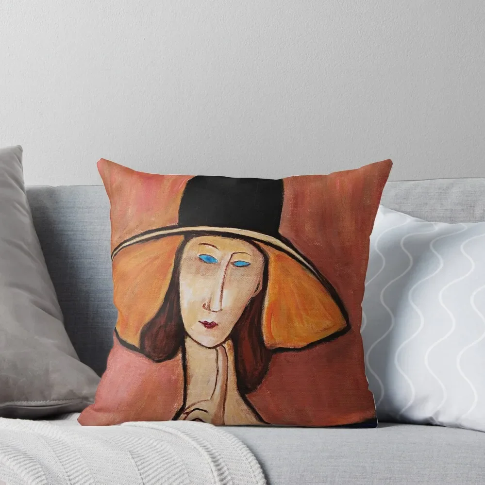 Portrait of a woman with hat - Homage to Modigliani Throw Pillow Christmas Pillowcase ornamental pillows
Portrait of a woman with hat - Homage to Modigliani Throw Pillow Christmas Pillowcase ornamental pillows