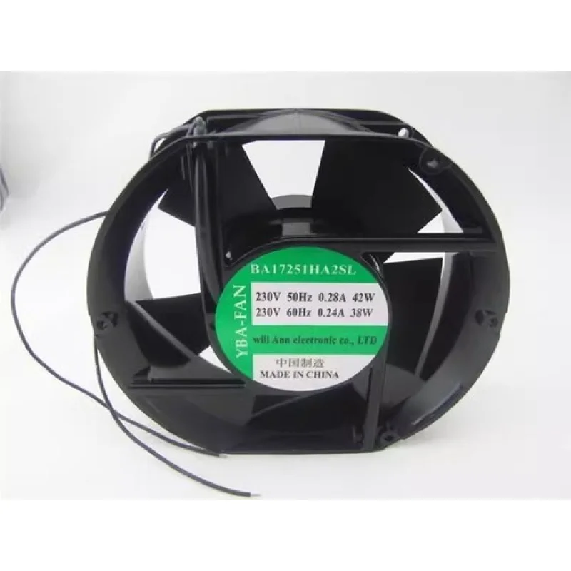 C 1PCS BA17251HA2 230V 0.24/0.28A 38/42W Axial Cooling Fan
C 1PCS BA17251HA2 230V 0.24/0.28A 38/42W Axial Cooling Fan