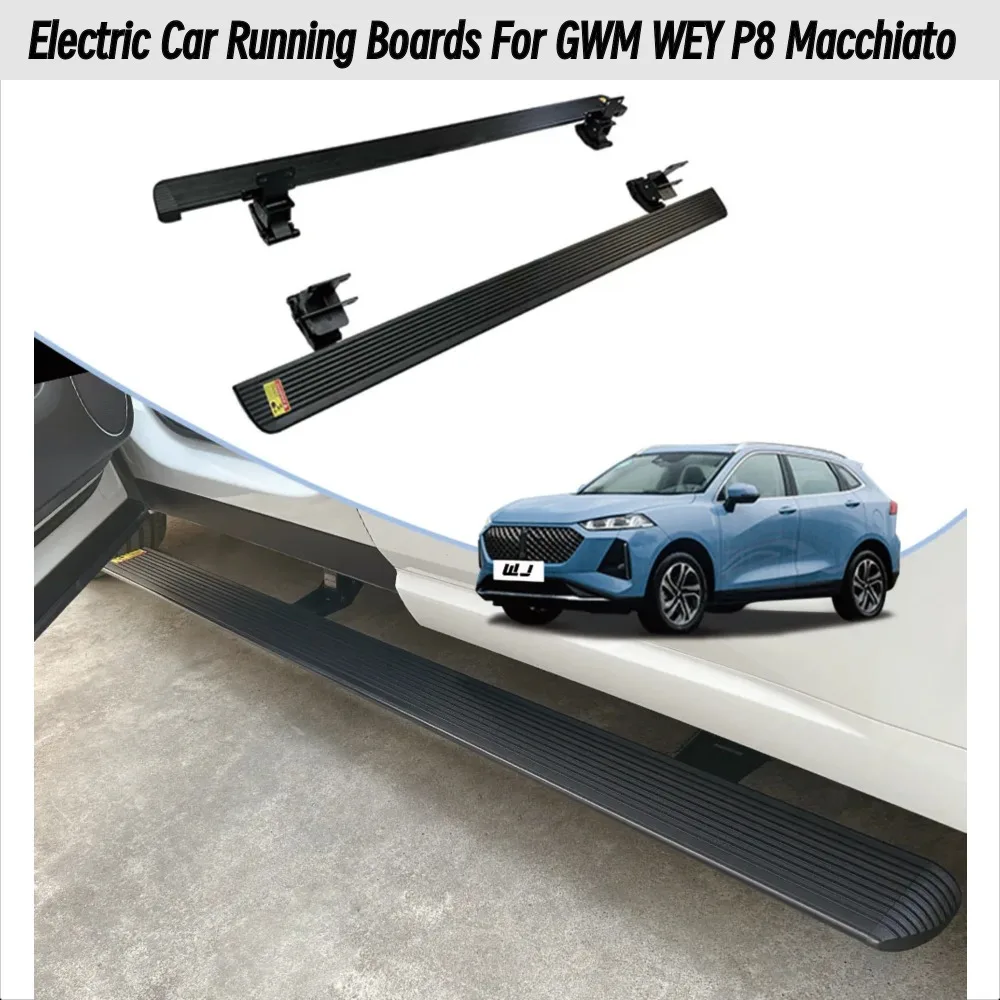 For GWM WEY P8 Macchiato Running Boards Electric Retractable with LED Lights, Automatic Side Steps Car Accessories 
For GWM WEY P8 Macchiato Running Boards Electric Retractable with LED Lights, Automatic Side Steps Car Accessories