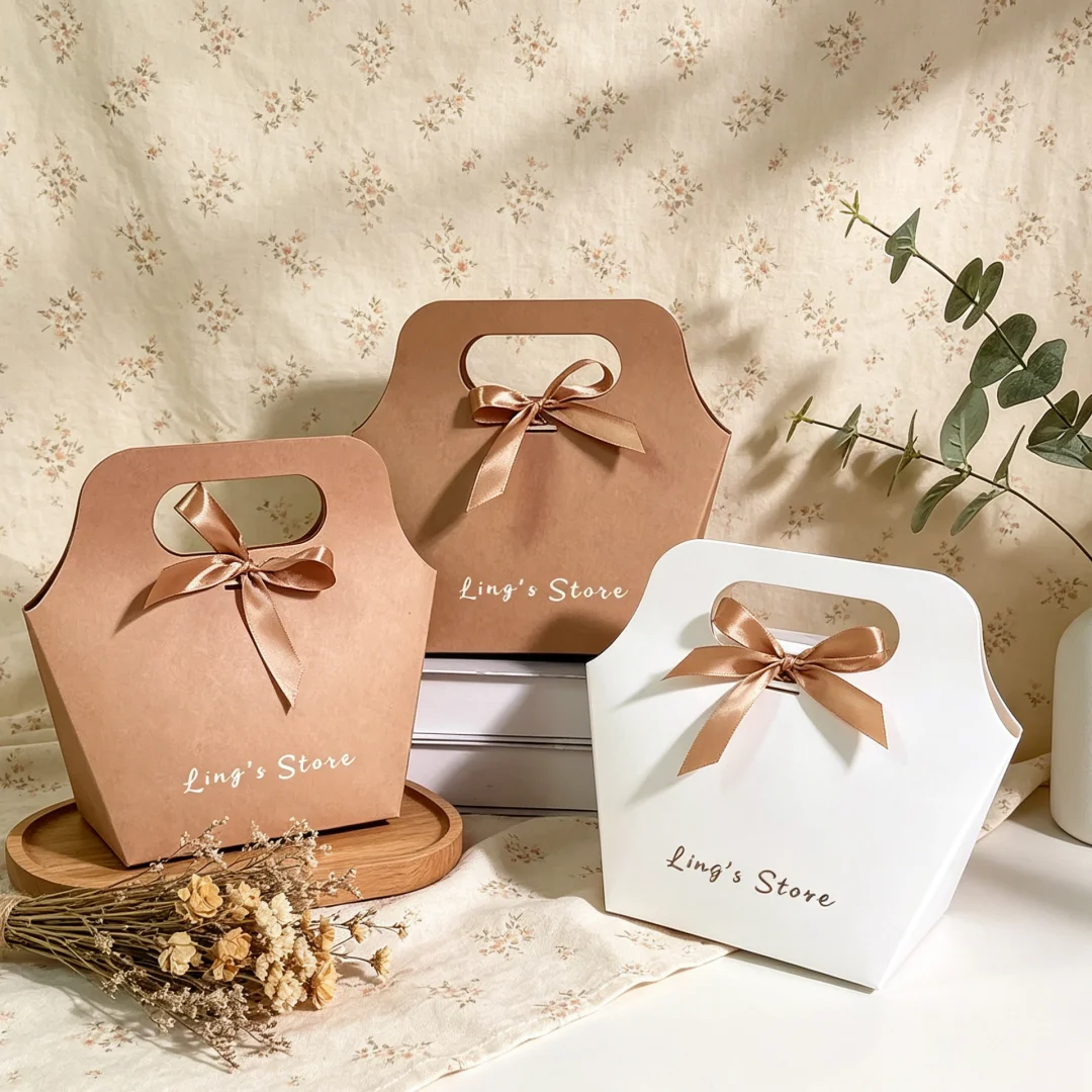 20/50/100Pcs Exquisite 13x8x11cm Personalized Logo Jewelry Kraft Folded Handle Bag Cosmetic Earrings Ring Gift Packaging Handbag
20/50/100Pcs Exquisite 13x8x11cm Personalized Logo Jewelry Kraft Folded Handle Bag Cosmetic Earrings Ring Gift Packaging Handbag
