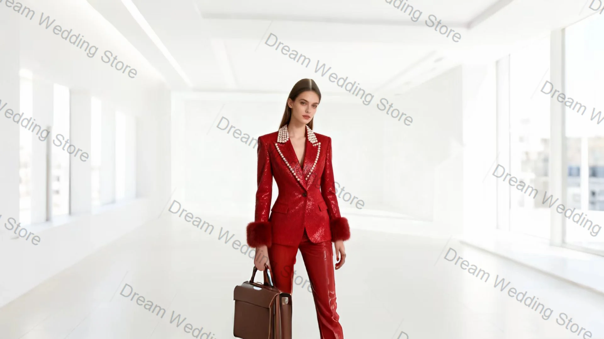 Red Fur Sequins Women Suit Set 2 Pcs Shiny Blazer+Pants Luxury Formal Office Lady Jacket Customized Wedding Guest Prom Coat
Red Fur Sequins Women Suit Set 2 Pcs Shiny Blazer+Pants Luxury Formal Office Lady Jacket Customized Wedding Guest Prom Coat
