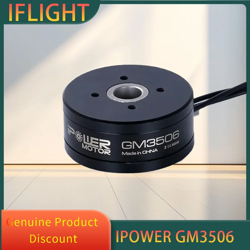 IFlight IPower Motor GM3506 130T With AS5048A Encoder 3506 Hollow shaft Brushless Gimbal Motor for SLR Camera Stabilization
IFlight IPower Motor GM3506 130T With AS5048A Encoder 3506 Hollow shaft Brushless Gimbal Motor for SLR Camera Stabilization