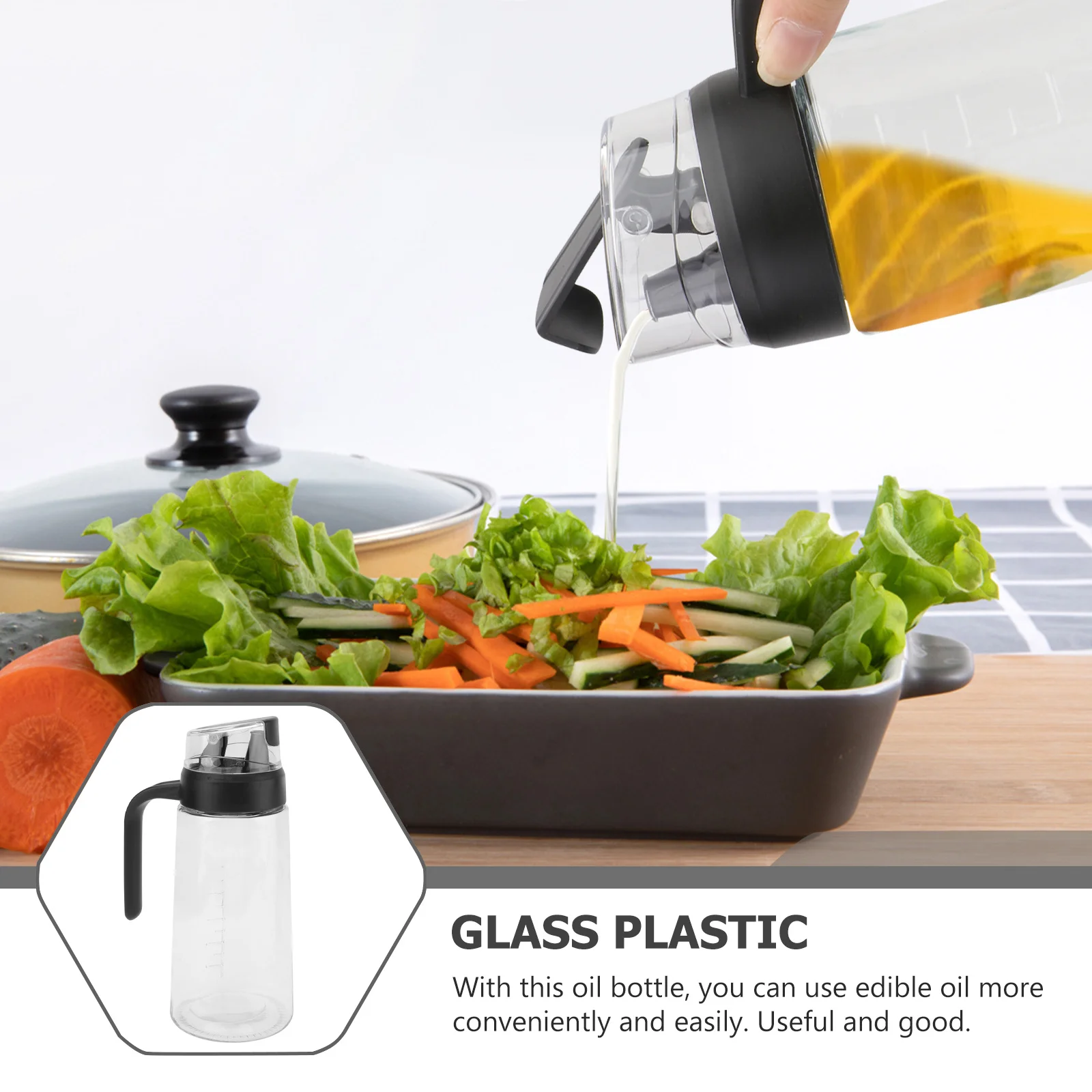 1Pcs Leakproof Oil Pot Kitchen Glass Oil Bottle Cooking Seasoning Storage Transparent Kitchen Supplies Vinegar Bottle 
1Pcs Leakproof Oil Pot Kitchen Glass Oil Bottle Cooking Seasoning Storage Transparent Kitchen Supplies Vinegar Bottle