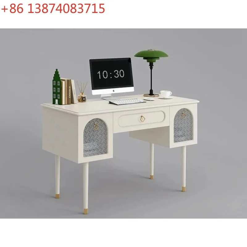 A French cream style desk light luxury modern learning simple living room desk high sense
A French cream style desk light luxury modern learning simple living room desk high sense