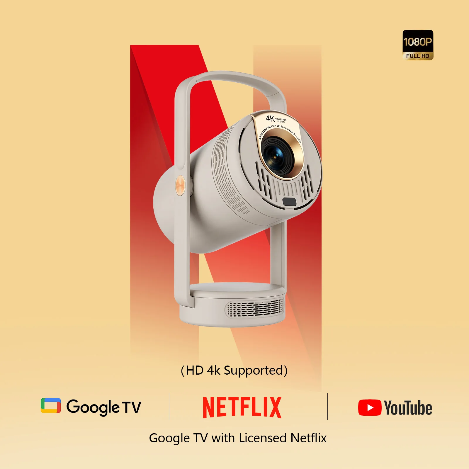 2026 New 1080P Portable Smart Projector 4K Decoding Multi-device Compatible Positive Negative Keystone Correction
2026 New 1080P Portable Smart Projector 4K Decoding Multi-device Compatible Positive Negative Keystone Correction