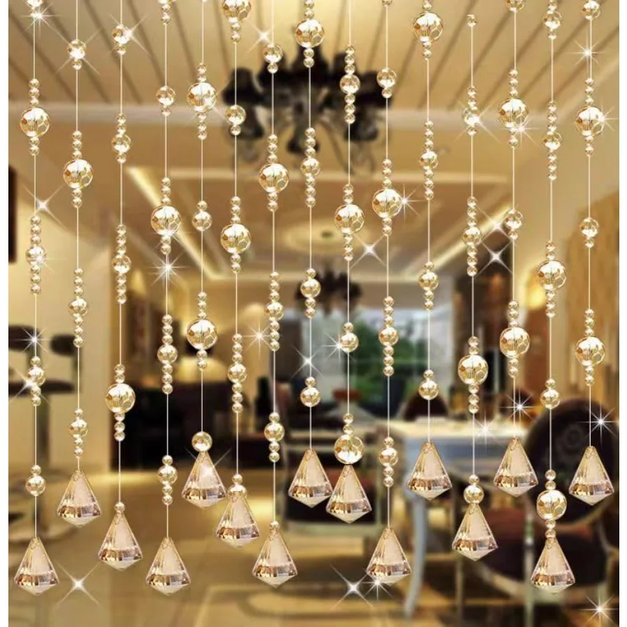 Crystal Beaded Curtain 20 Strings Door String Curtain Hanging Door Beads Curtains Room Divider for Home Wedding Background Rest
Crystal Beaded Curtain 20 Strings Door String Curtain Hanging Door Beads Curtains Room Divider for Home Wedding Background Rest