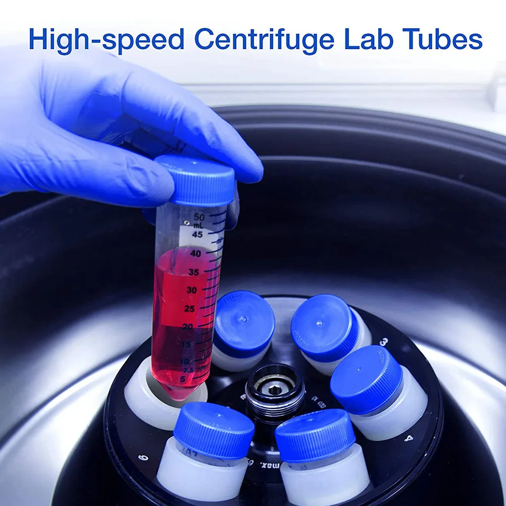 50 Pcs Conical Bottom Tubes High Quality Plastic Transparent Screw Caps Test Tube Vials Lab Sample Craft Food
50 Pcs Conical Bottom Tubes High Quality Plastic Transparent Screw Caps Test Tube Vials Lab Sample Craft Food