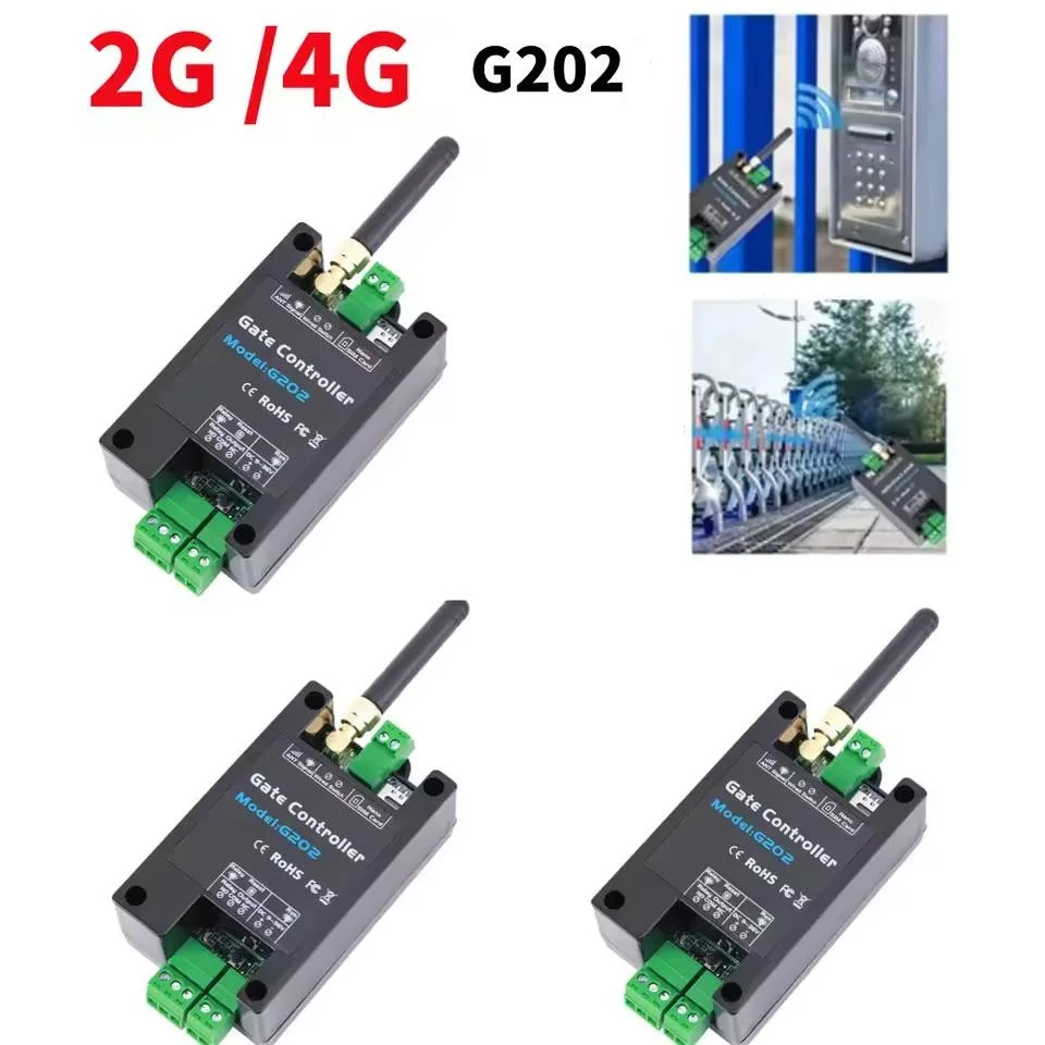 G202 GSM Gate Opener WiFi Controller Wireless Door Opener Relay Switch Free Call Mobile Phone 4G Remote for Garage Doors Shutter
G202 GSM Gate Opener WiFi Controller Wireless Door Opener Relay Switch Free Call Mobile Phone 4G Remote for Garage Doors Shutter