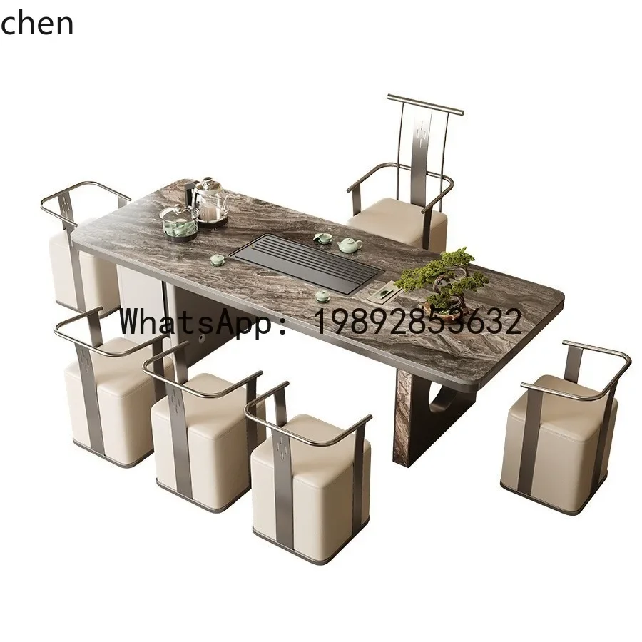 O15- Rock Slab Tea Table Modern High-End Tea Brewing Table Office Tea Table and Chair Set
O15- Rock Slab Tea Table Modern High-End Tea Brewing Table Office Tea Table and Chair Set
