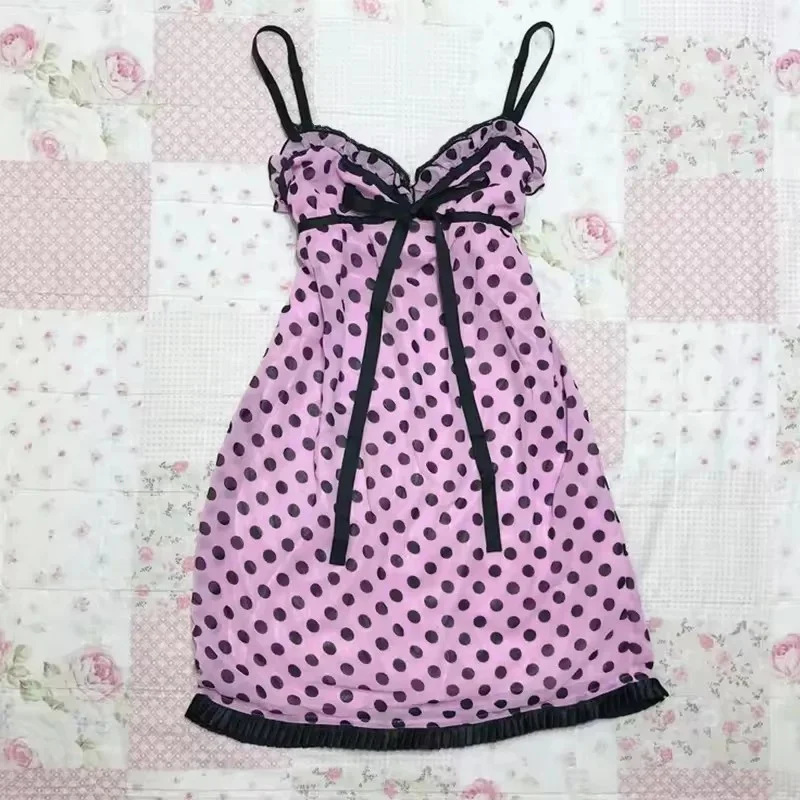 Y2K Polka Dot Dresses Vintage Sweet Bow Sling Dresses Suit Girls High Street Midi Dresses Kawaii Vest Black Cardigan Women New
Y2K Polka Dot Dresses Vintage Sweet Bow Sling Dresses Suit Girls High Street Midi Dresses Kawaii Vest Black Cardigan Women New