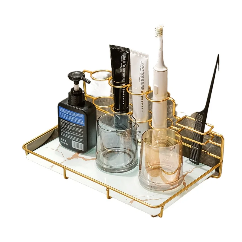 Light luxury electric toothbrush shelf mouthwash cup brushing cup bathroom countertop storage rack toilet
Light luxury electric toothbrush shelf mouthwash cup brushing cup bathroom countertop storage rack toilet