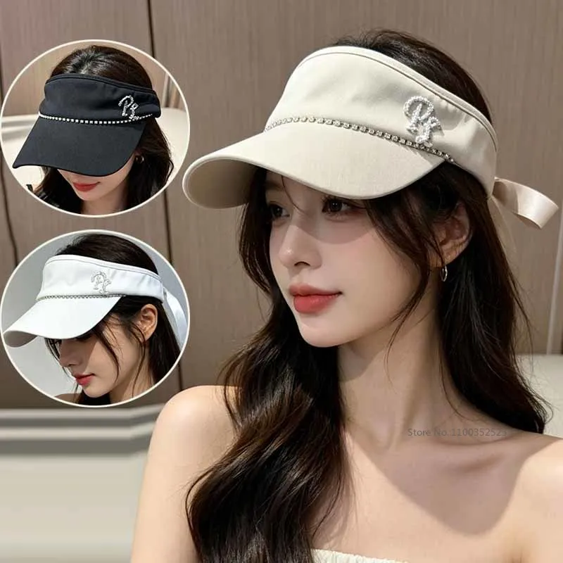 PL Women Korean Golf Hat Sun Protection Visor Cap for Ladies Empty Top Anti-UV Tennis Hats Baseball Outdoor Caps with Bow
PL Women Korean Golf Hat Sun Protection Visor Cap for Ladies Empty Top Anti-UV Tennis Hats Baseball Outdoor Caps with Bow