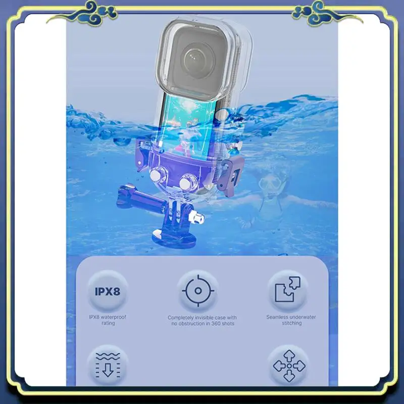 Portable 2X For Insta 360 X3 Waterproof Case Action Camera Accessories Diving Case 50 Meter Panoramic Camera Protective Case
Portable 2X For Insta 360 X3 Waterproof Case Action Camera Accessories Diving Case 50 Meter Panoramic Camera Protective Case