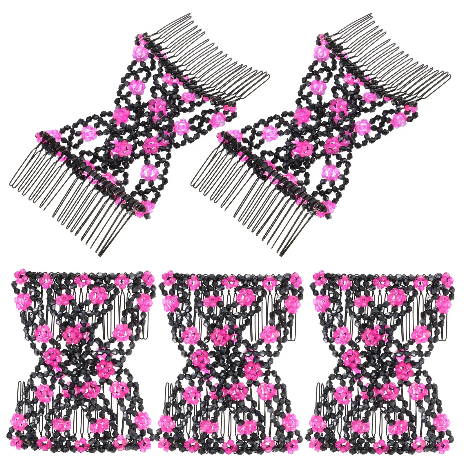 5Pcs Hair Bun Maker Elastic Beaded Comb Set Unique Fashion Scalp Safe Styling Tool Hair Decoration for Women Girls
5Pcs Hair Bun Maker Elastic Beaded Comb Set Unique Fashion Scalp Safe Styling Tool Hair Decoration for Women Girls