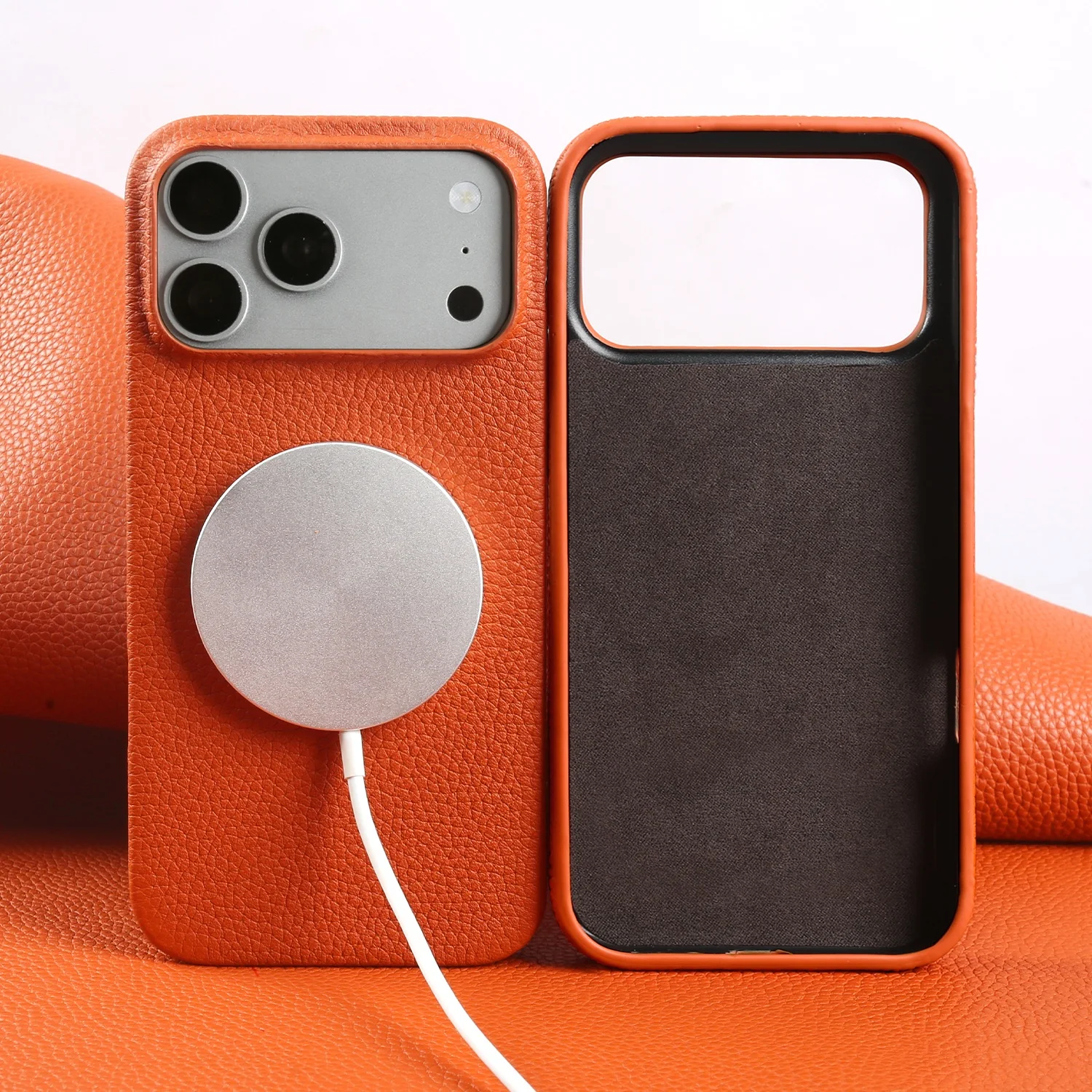 Чехол из натуральной кожи личи для iPhone 17 Pro Max 16 15 14 13 12 11, ручной работы, класса люкс, с поддержкой MagSafe
Чехол из натуральной кожи личи для iPhone 17 Pro Max 16 15 14 13 12 11, ручной работы, класса люкс, с поддержкой MagSafe