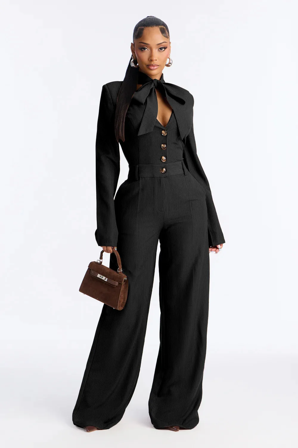 EINY Elegant Butterfly Knot Wide Leg Jumpsuits Cotton Blend Long Sleeve Fresh Sweet Mid Waist Long Street Casual Pants One-Piece
EINY Elegant Butterfly Knot Wide Leg Jumpsuits Cotton Blend Long Sleeve Fresh Sweet Mid Waist Long Street Casual Pants One-Piece