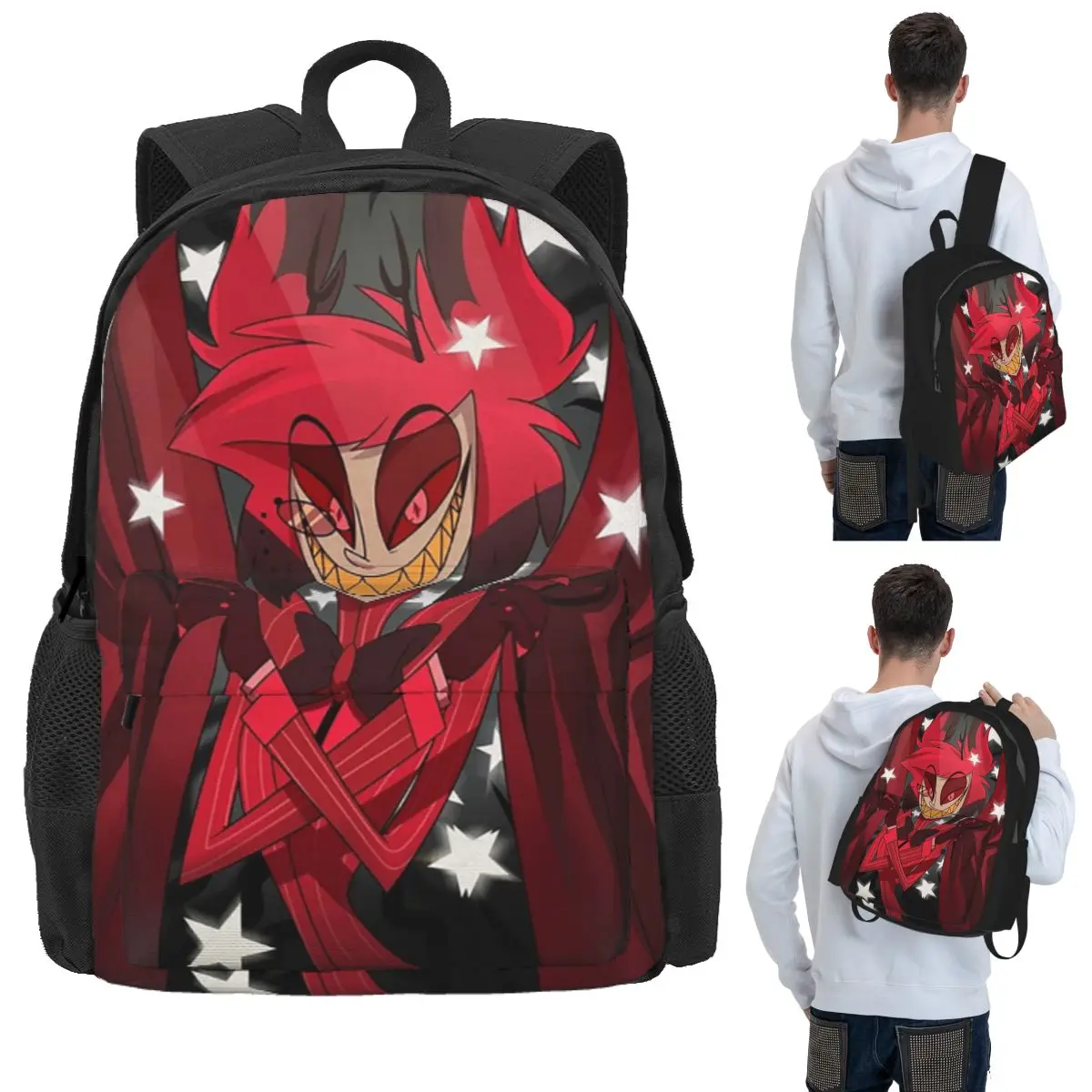Alastor The Show Begins Student Backpack School Bag Hiking Travel Daypack for Men Women Bookbag Shoulder Bags
Alastor The Show Begins Student Backpack School Bag Hiking Travel Daypack for Men Women Bookbag Shoulder Bags
