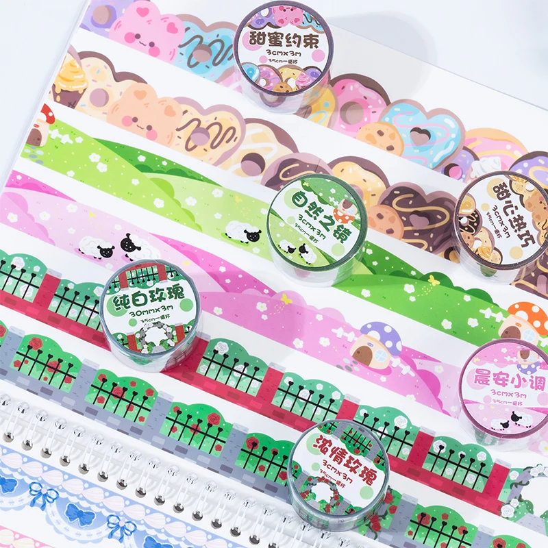 Cloud Ribbon Fence Masking Tapes Landscaping PET Adhesive Tape DIY Scrapbook Diary Album Goo Card Decorative Kawaii Stationery
Cloud Ribbon Fence Masking Tapes Landscaping PET Adhesive Tape DIY Scrapbook Diary Album Goo Card Decorative Kawaii Stationery