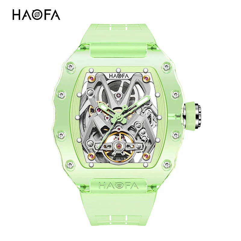 Haofa Luxury Transparent Crystal Mechanical Watches for Men Color Hollowing Automatic Mens Wristwtatch Waterproof Luminous 2209
Haofa Luxury Transparent Crystal Mechanical Watches for Men Color Hollowing Automatic Mens Wristwtatch Waterproof Luminous 2209