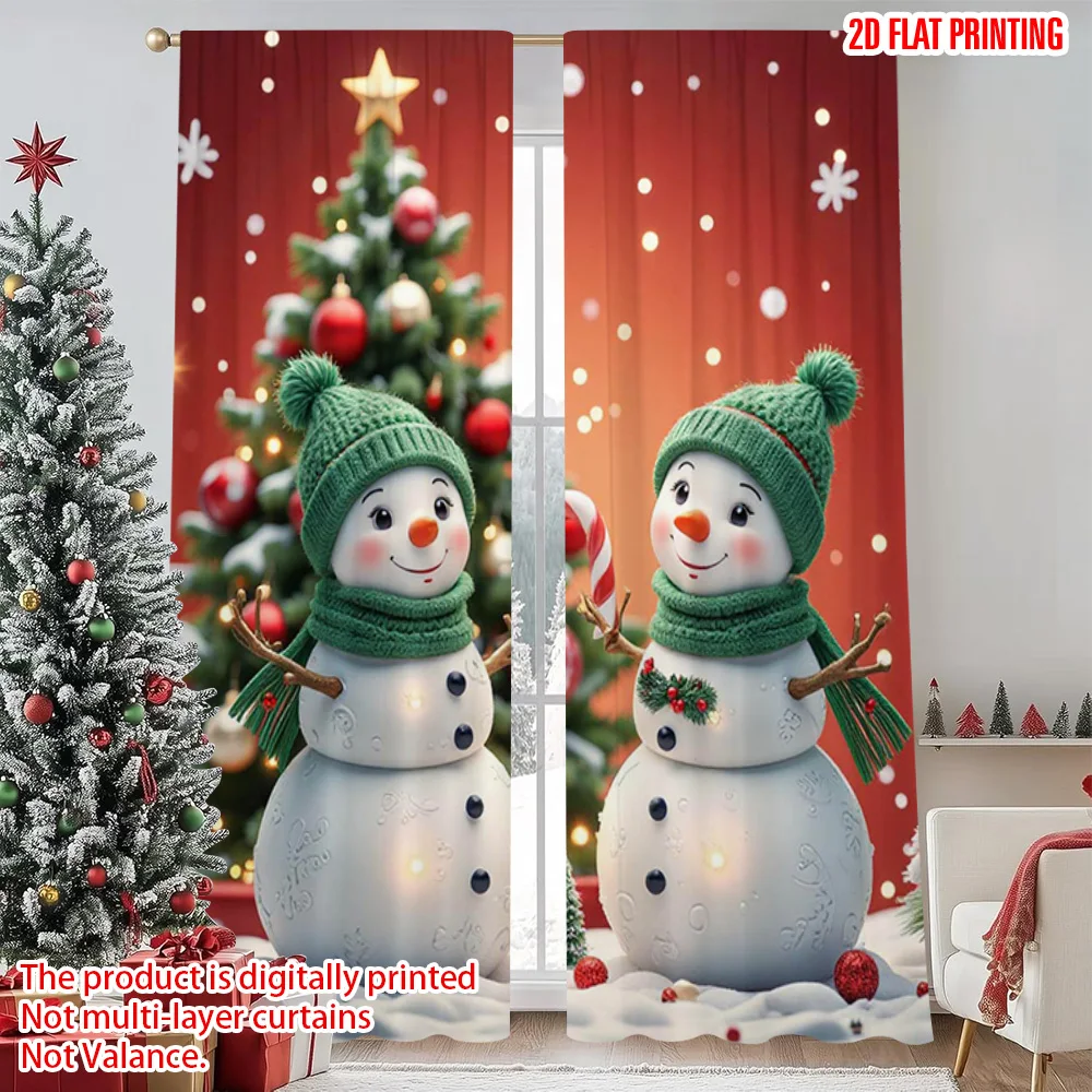 2pcs 2D flat printing Merry Christmas Window Curtains Winter Snow Christmas6 Versatile Polyester Without Electricity Festive
2pcs 2D flat printing Merry Christmas Window Curtains Winter Snow Christmas6 Versatile Polyester Without Electricity Festive