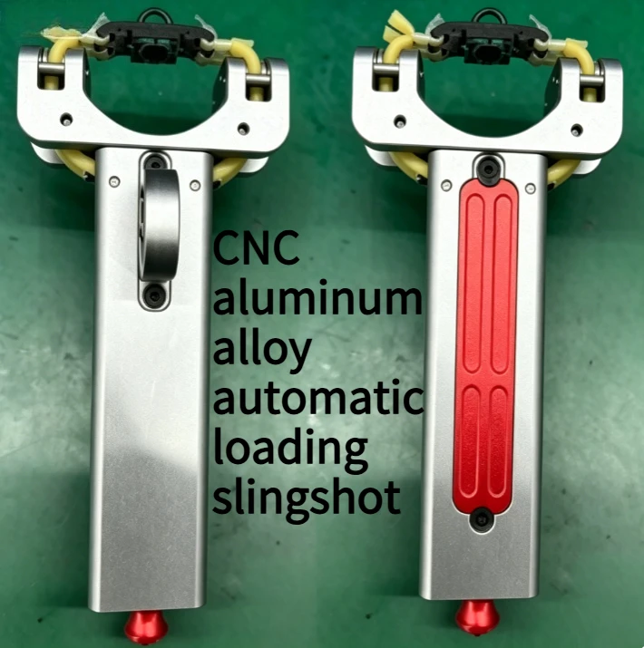 New Aluminum Alloy CNC Rapid Fire Continuous Slingshot with Automatic Loading Alloy Magazine with Strong Magnetic Leather Pocket
New Aluminum Alloy CNC Rapid Fire Continuous Slingshot with Automatic Loading Alloy Magazine with Strong Magnetic Leather Pocket