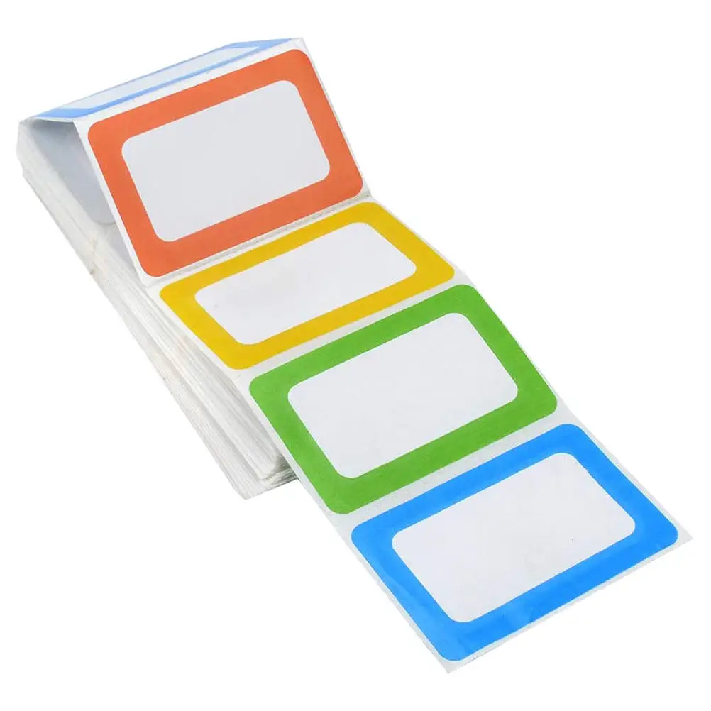 200Pcs Name Tag Stickers Self-Adhesive Writable Label Stickers for School Office Home Use Colorful Plain Name Labels Folder Tags
200Pcs Name Tag Stickers Self-Adhesive Writable Label Stickers for School Office Home Use Colorful Plain Name Labels Folder Tags