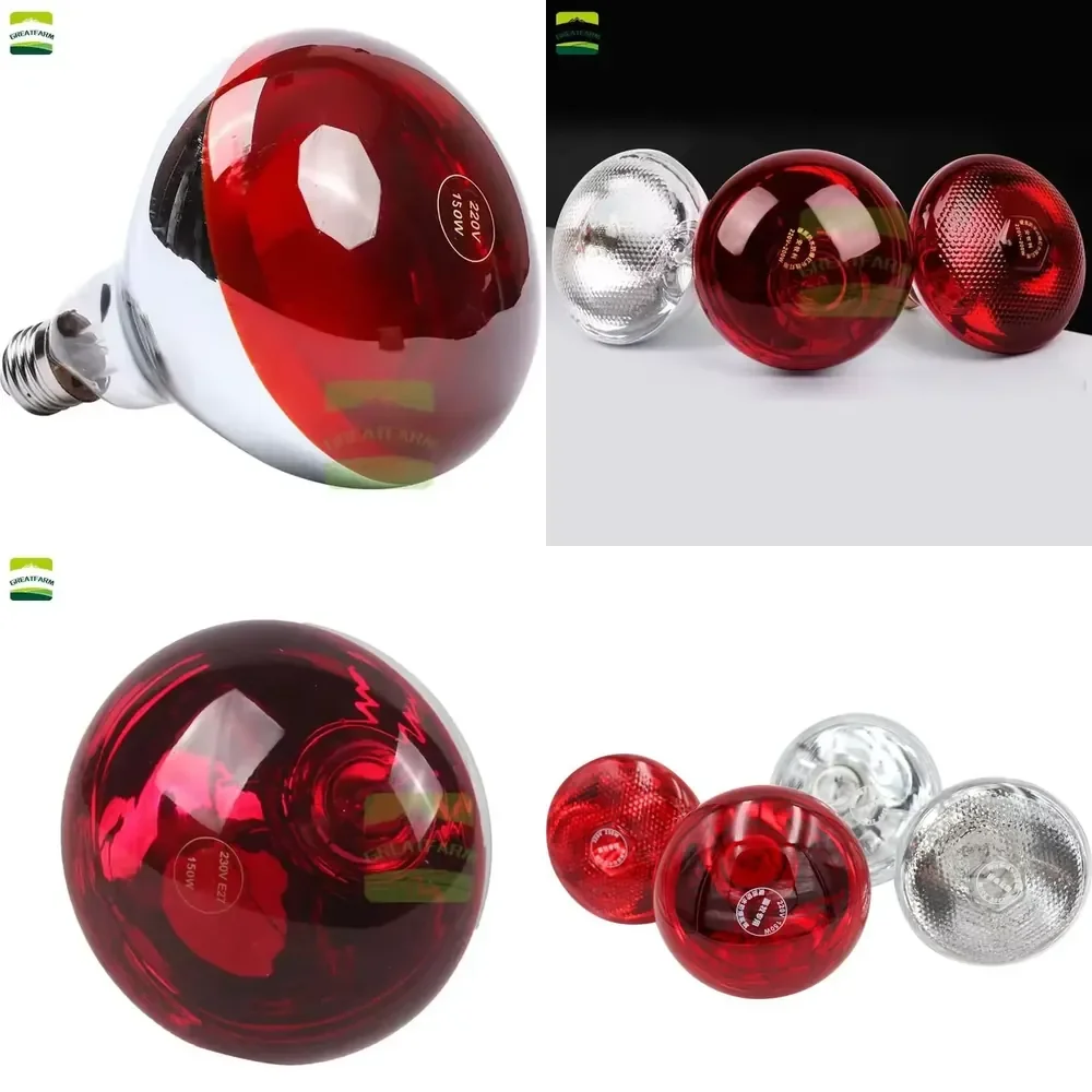 High Quality Waterproof Heat Lamp Bulb Farm Heating Lamp for Pig Poultry Farm New Condition
High Quality Waterproof Heat Lamp Bulb Farm Heating Lamp for Pig Poultry Farm New Condition