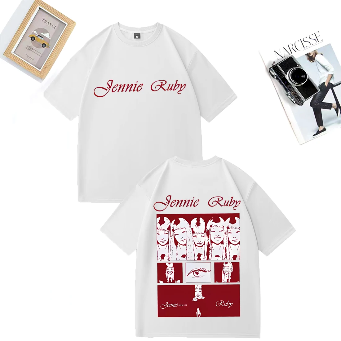 Jennie Ruby Album 2025 Graphics T-shirt Men Women High Quality Fashion Hip Hop streetwear Cotton Oversized Short Sleeve T-shirts
Jennie Ruby Album 2025 Graphics T-shirt Men Women High Quality Fashion Hip Hop streetwear Cotton Oversized Short Sleeve T-shirts