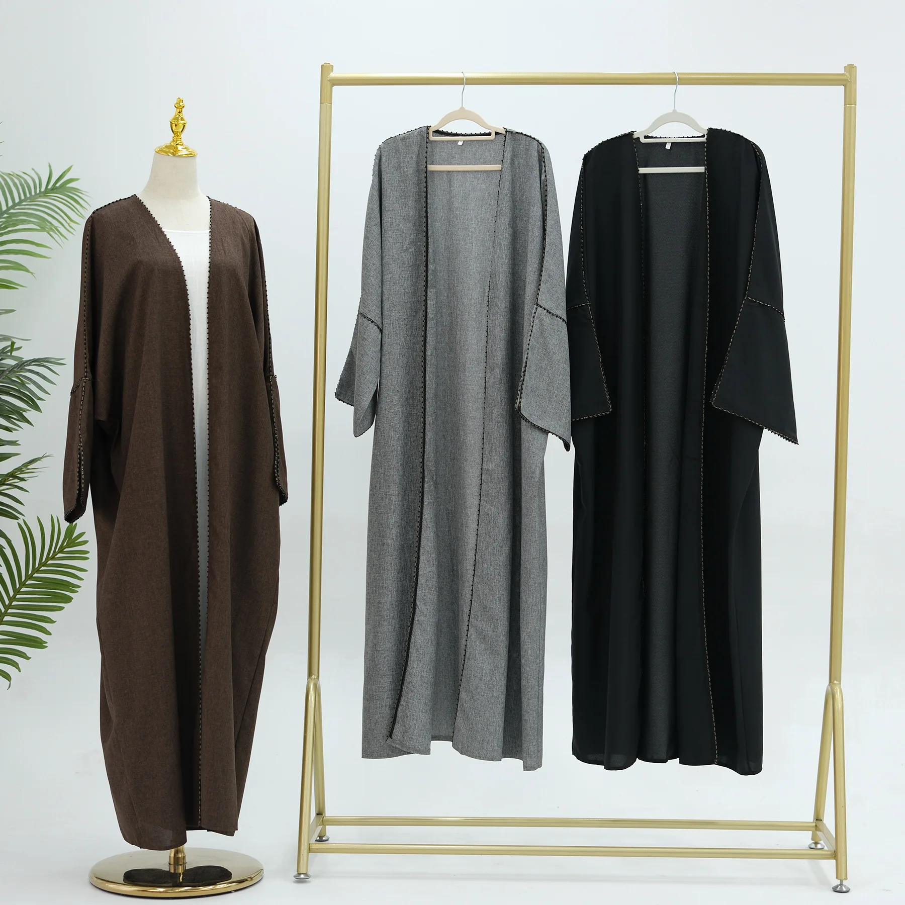 Dubai Open Front Kimono Abaya Women Maxi Length Dress Islamic Clothing Long Sleeve Kaftan Muslim Abayas Jalabiya Musulmane Femme
Dubai Open Front Kimono Abaya Women Maxi Length Dress Islamic Clothing Long Sleeve Kaftan Muslim Abayas Jalabiya Musulmane Femme
