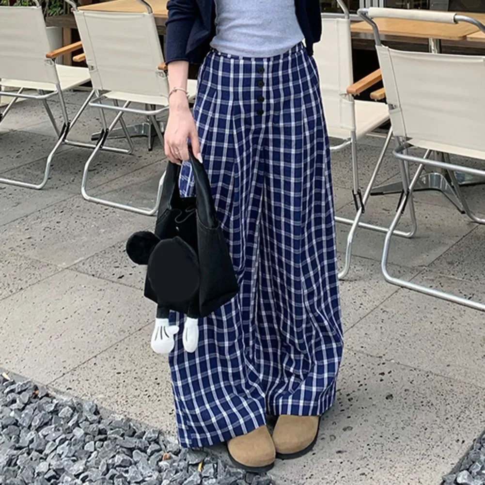 Straight Button Design Casual Wide Leg Trousers Daily Club Trousers Home Relaxation Pants Leisure Style Casual Everyday Wear
Straight Button Design Casual Wide Leg Trousers Daily Club Trousers Home Relaxation Pants Leisure Style Casual Everyday Wear