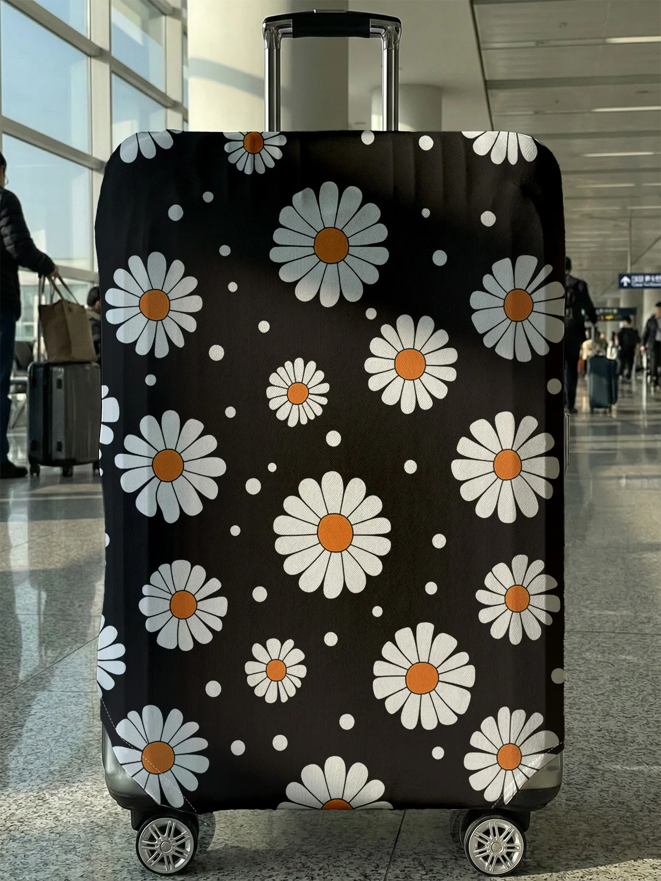 Чехол для багажа Black Base Daisy Polka Dot, подходит для чемоданов 18-32 дюймов, чехол на ручку чемодана, дорожные аксессуары
Чехол для багажа Black Base Daisy Polka Dot, подходит для чемоданов 18-32 дюймов, чехол на ручку чемодана, дорожные аксессуары