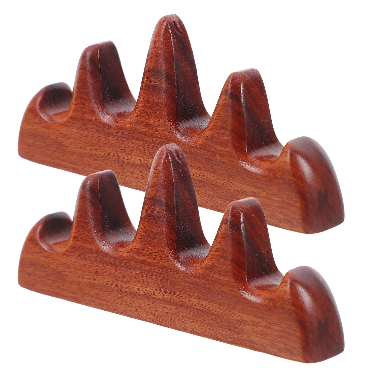 2Pcs Chinese Calligraphy Brush Holder Vintage Wood Paint Brush Rest Stand Mountain Shape Non Rolling Paintbrush Organizer
2Pcs Chinese Calligraphy Brush Holder Vintage Wood Paint Brush Rest Stand Mountain Shape Non Rolling Paintbrush Organizer