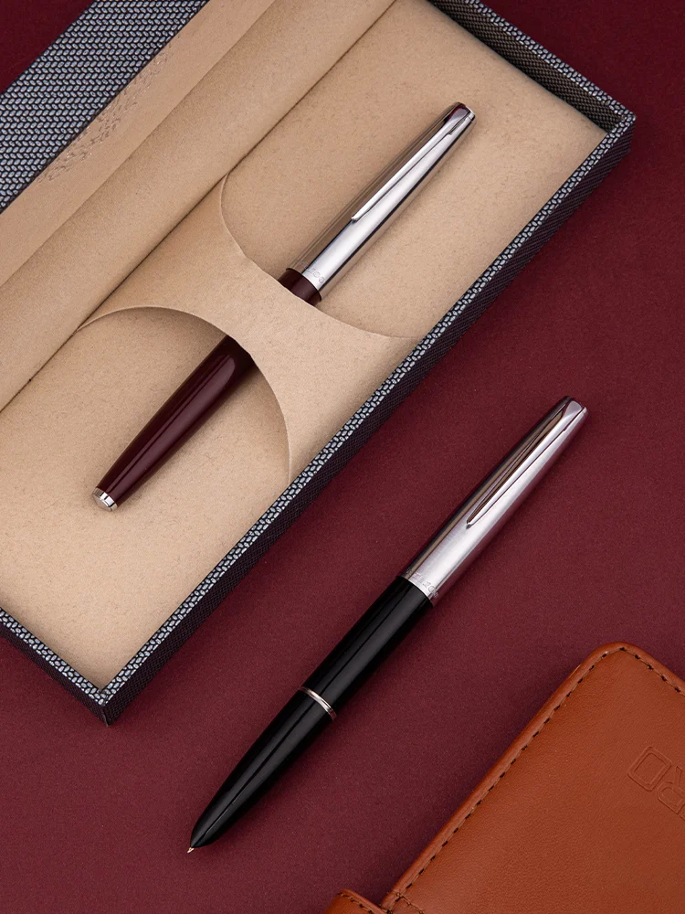 Hero 100 Type Semi-Steel Fountain Pen 14K Gold Nib Classic Retro Business Office Men's Gift High-End Gift Box Stationery Student
Hero 100 Type Semi-Steel Fountain Pen 14K Gold Nib Classic Retro Business Office Men's Gift High-End Gift Box Stationery Student