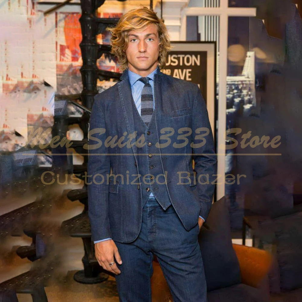 Luxury Single Breasted Men's Suits Elegant Slim Fit 3 Piece Jacket Pants Vest Full Sets Luxury Male Clothing Costume Homme
Luxury Single Breasted Men's Suits Elegant Slim Fit 3 Piece Jacket Pants Vest Full Sets Luxury Male Clothing Costume Homme