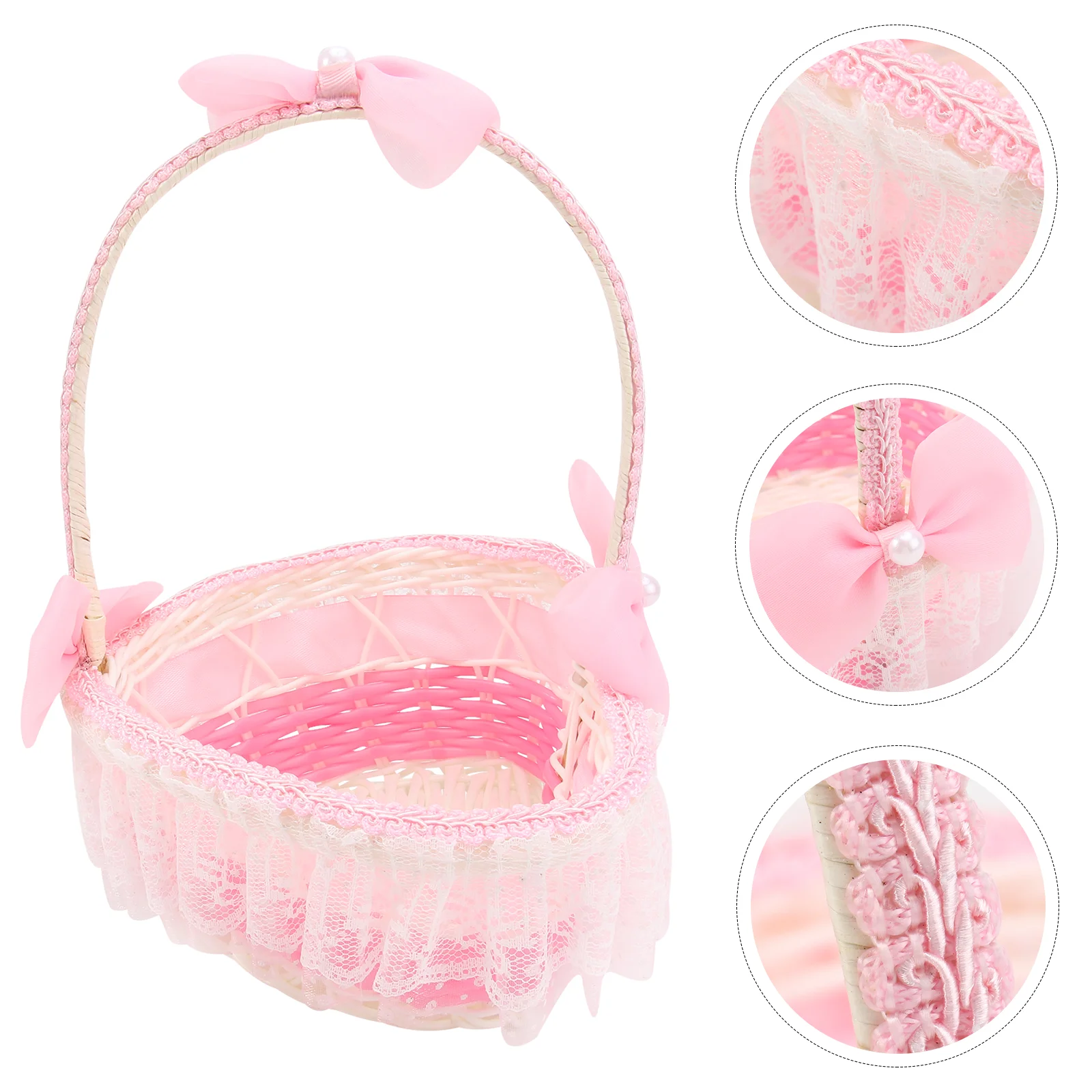 Heart Shaped Flower Basket Girl Baskets Wedding Lace Containers for Food Storage Heart-shaped Plastic Bride Fruit
Heart Shaped Flower Basket Girl Baskets Wedding Lace Containers for Food Storage Heart-shaped Plastic Bride Fruit