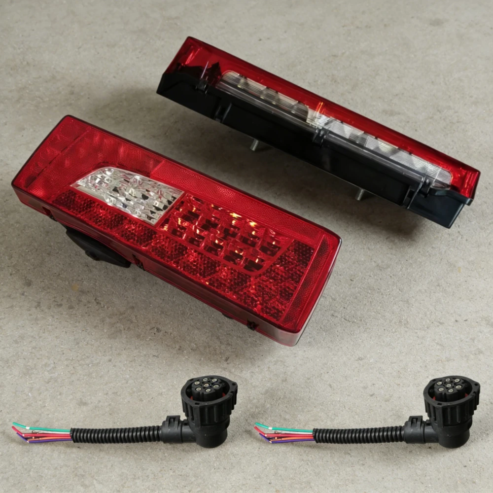 1Pc 24V LED Tail Light For Scania Truck Rear Headlight With 7Pin Plug Connector Spare Parts
1Pc 24V LED Tail Light For Scania Truck Rear Headlight With 7Pin Plug Connector Spare Parts