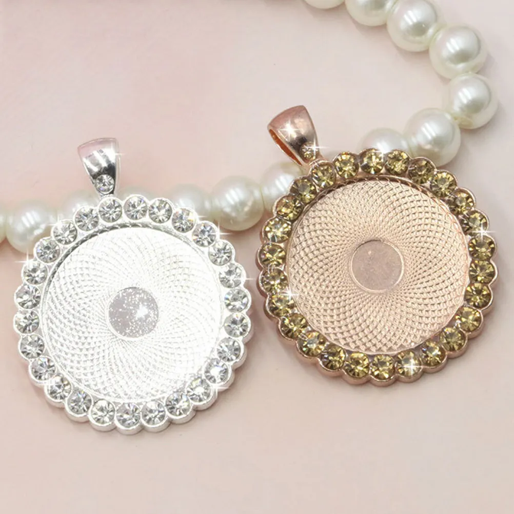 10 шт. основы для подвесок из сплава со стразами, круглые, для самостоятельного изготовления украшений: ожерелий, браслетов, серег, брелоков
10 шт. основы для подвесок из сплава со стразами, круглые, для самостоятельного изготовления украшений: ожерелий, браслетов, серег, брелоков