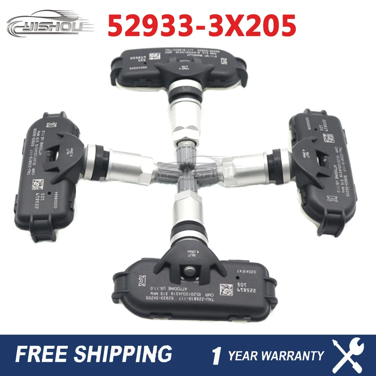 New TPMS Tire Pressure Monitoring System Sensor 52933-3X205 Fits for Hyundai Elantra for Kia Forte 2012-2024 315MHz 52933-A7000
New TPMS Tire Pressure Monitoring System Sensor 52933-3X205 Fits for Hyundai Elantra for Kia Forte 2012-2024 315MHz 52933-A7000