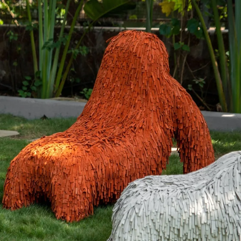 Italian minimalist gorilla shape single sofa chair personality art FRP Internet celebrity leisure lazy chair
Italian minimalist gorilla shape single sofa chair personality art FRP Internet celebrity leisure lazy chair