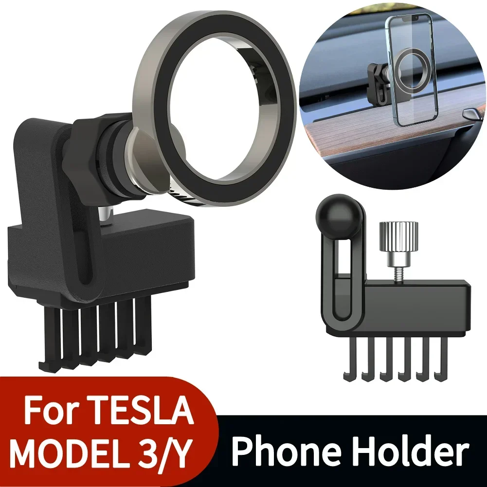 Mobile Phone Holder Universal Smartphone Stand Support 360 Degree Rotation Auto Accessories for Tesla Model 3 Model Y
Mobile Phone Holder Universal Smartphone Stand Support 360 Degree Rotation Auto Accessories for Tesla Model 3 Model Y