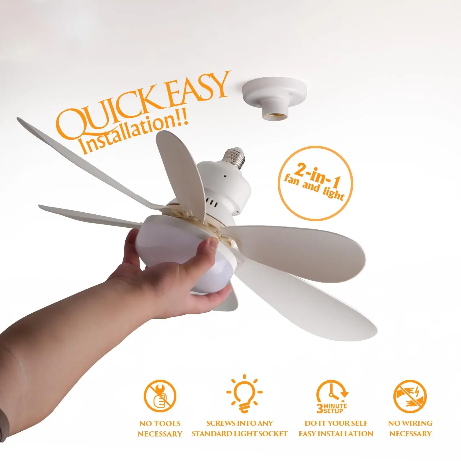LED 30W Ceiling Fan Light E27 With Remote Control For Dimming Three Color Dimming Light For Living Room Study Household Fan Lamp
LED 30W Ceiling Fan Light E27 With Remote Control For Dimming Three Color Dimming Light For Living Room Study Household Fan Lamp