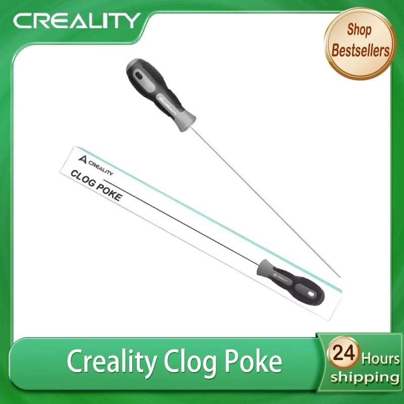 Creality Clog Poke 3D Printer Nozzle Cleaning Kit for 1.75mm Filament Nozzles Φ1.5mm L210mm Needle Clean Hotend 3d Printer Part
Creality Clog Poke 3D Printer Nozzle Cleaning Kit for 1.75mm Filament Nozzles Φ1.5mm L210mm Needle Clean Hotend 3d Printer Part