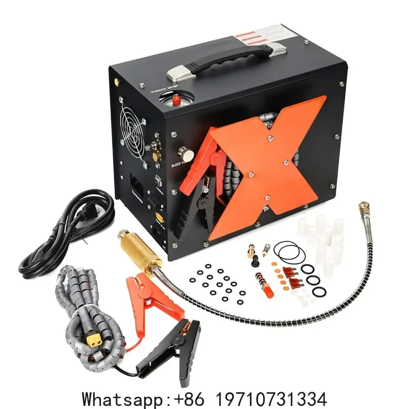 PCP Air Compressor, Auto-stop Powered by DC 12V Car or Home AC 110V/220V, 4500Psi/30Mpa/300Bar
PCP Air Compressor, Auto-stop Powered by DC 12V Car or Home AC 110V/220V, 4500Psi/30Mpa/300Bar